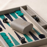 Faux Leather Backgammon Set