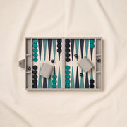 Faux Leather Backgammon Set