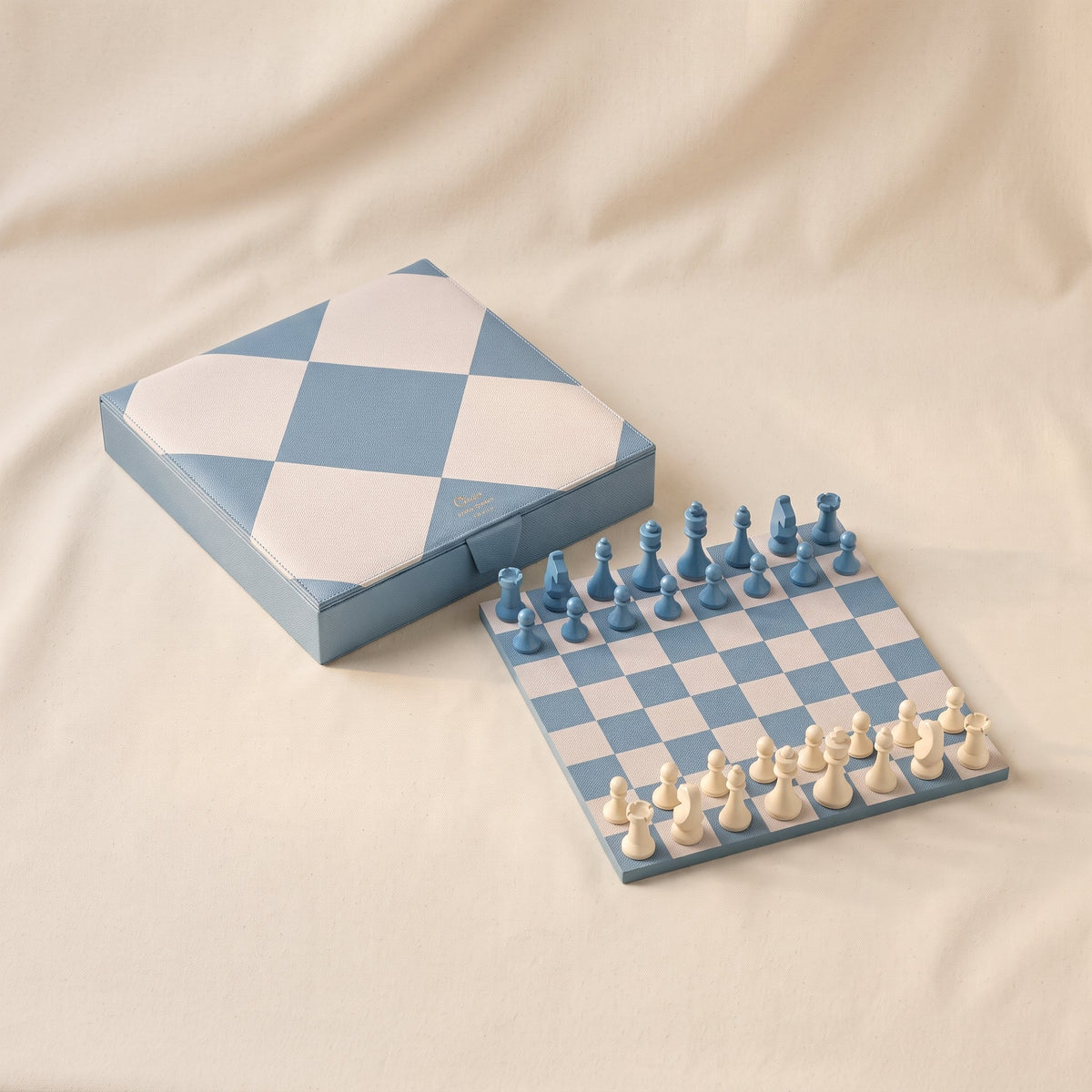 Faux Leather Chess Set