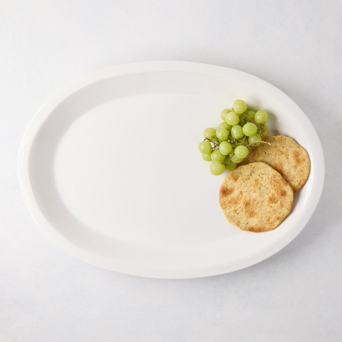 Ravello Large Oval Stoneware Serving Platter