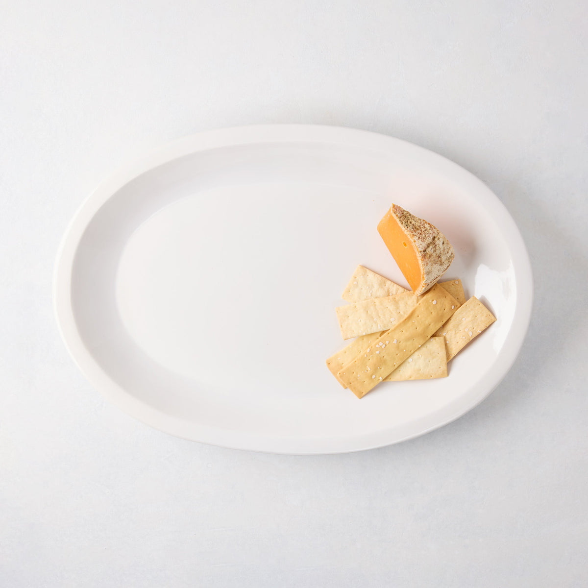 Ravello Small Oval Stoneware Serving Platter