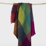 Mantas Ezcaray Mohair Cuadros Blanket