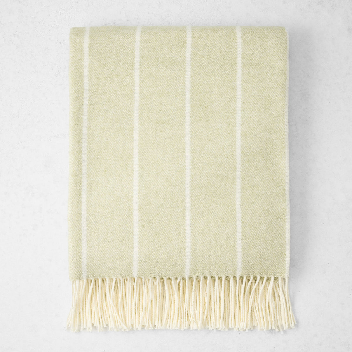 Sage Green Fiji Stripe Throw Blanket
