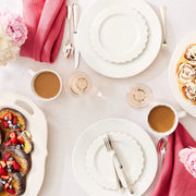 Scalloped Ceramic Salad Plate