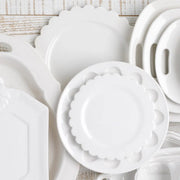Scalloped Ceramic Salad Plate