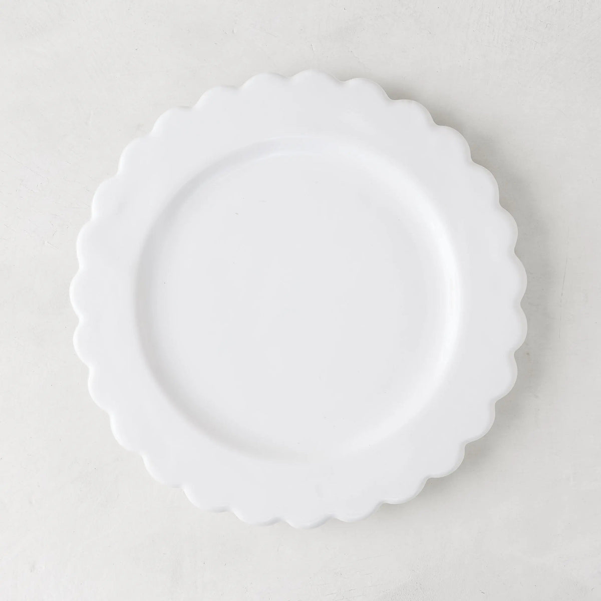 Scalloped Ceramic Salad Plate