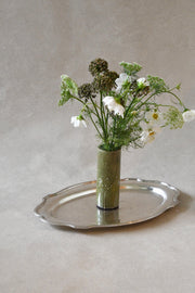 Vintage Scalloped Silverplate Platter