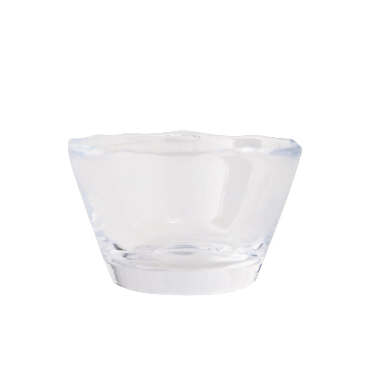 Scissor-Cut Glass Breakfast Bowl