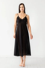 Serafina Cotton/Silk Long Gown
