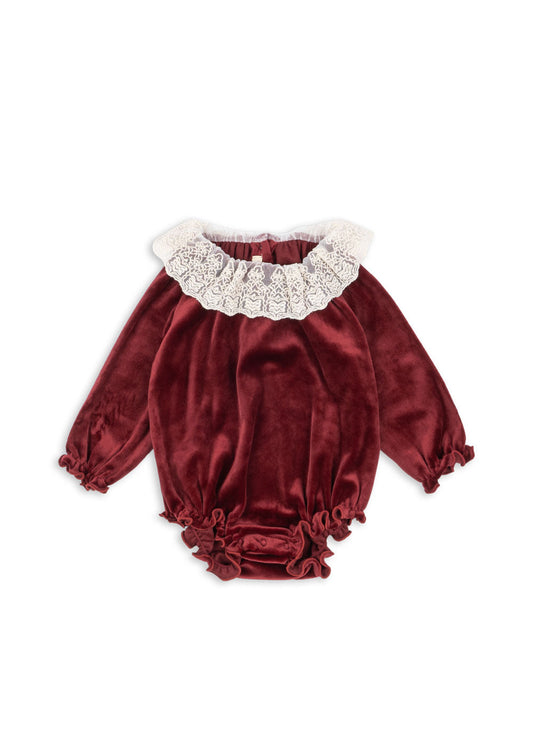 Venola Romper in Red Dahlia
