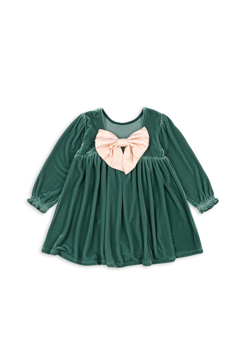 Gia Bow Dress in Fir