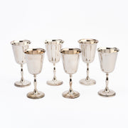 6 Silver-Plated Goblets