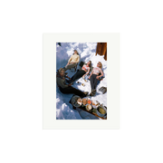Skiers Sunbathing