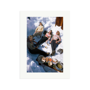Skiers Sunbathing