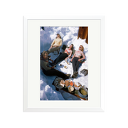 Skiers Sunbathing