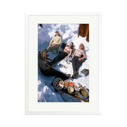 Skiers Sunbathing
