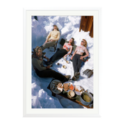Skiers Sunbathing