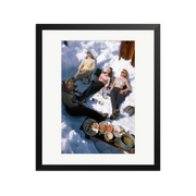 Skiers Sunbathing