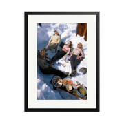 Skiers Sunbathing