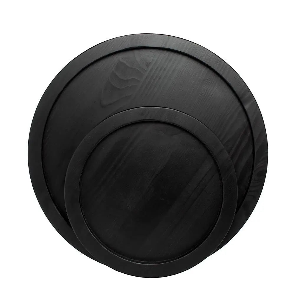 Small Black Wood Serving Tray