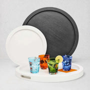 Small Black Wood Serving Tray