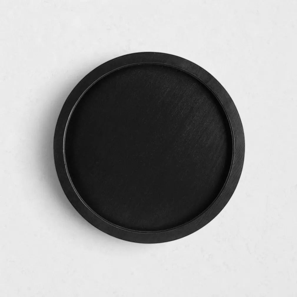 Small Black Wood Serving Tray