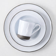 Smoke Grey Stoneware Dinner Plate