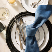 Smoke Grey Stoneware Dinner Plate