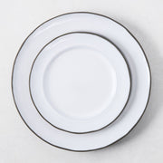 Smoke Grey Stoneware Salad Plate