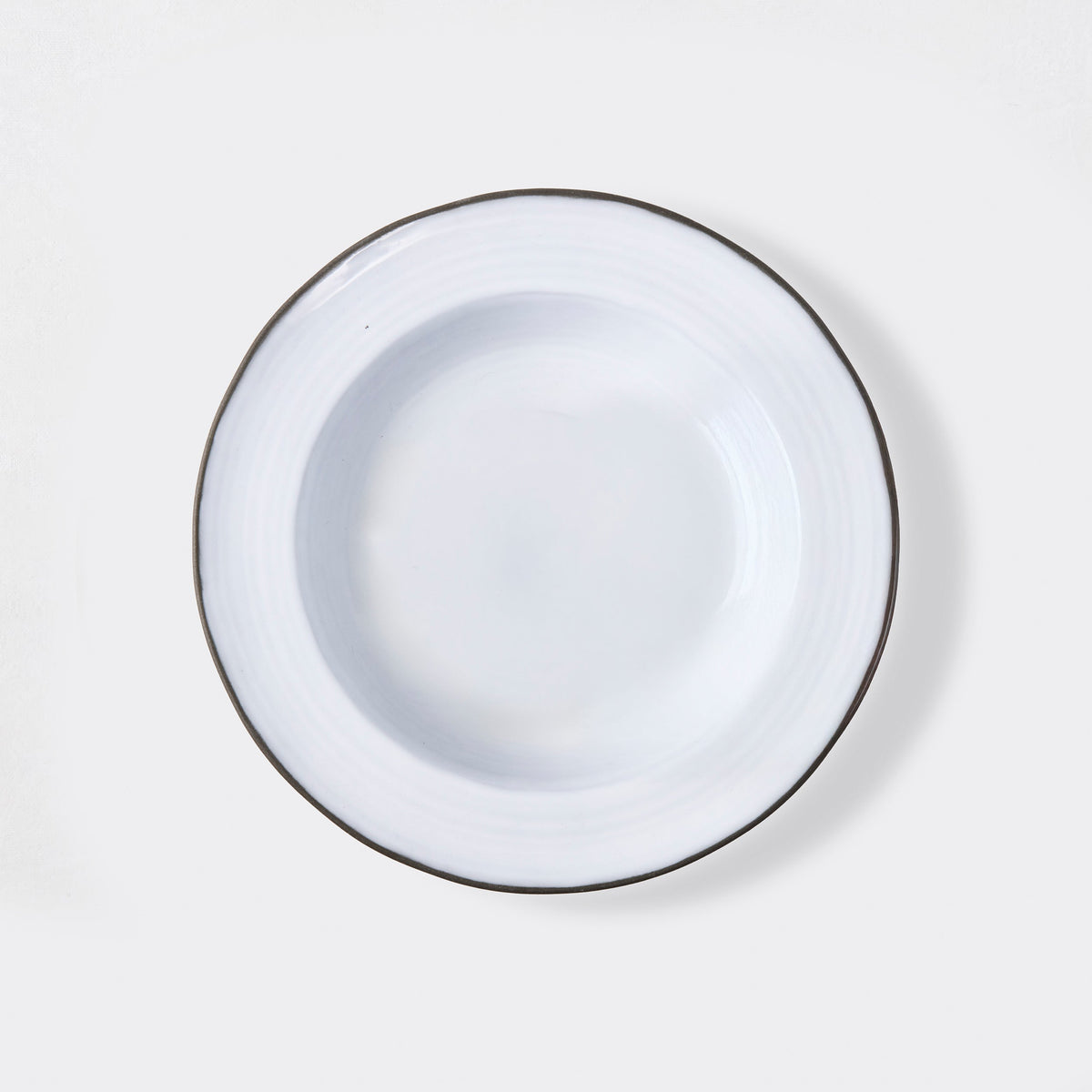 Smoke Grey Stoneware Soup Bowl