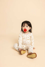 Bodysuit & Leggings Set in Soft Pink Poppy