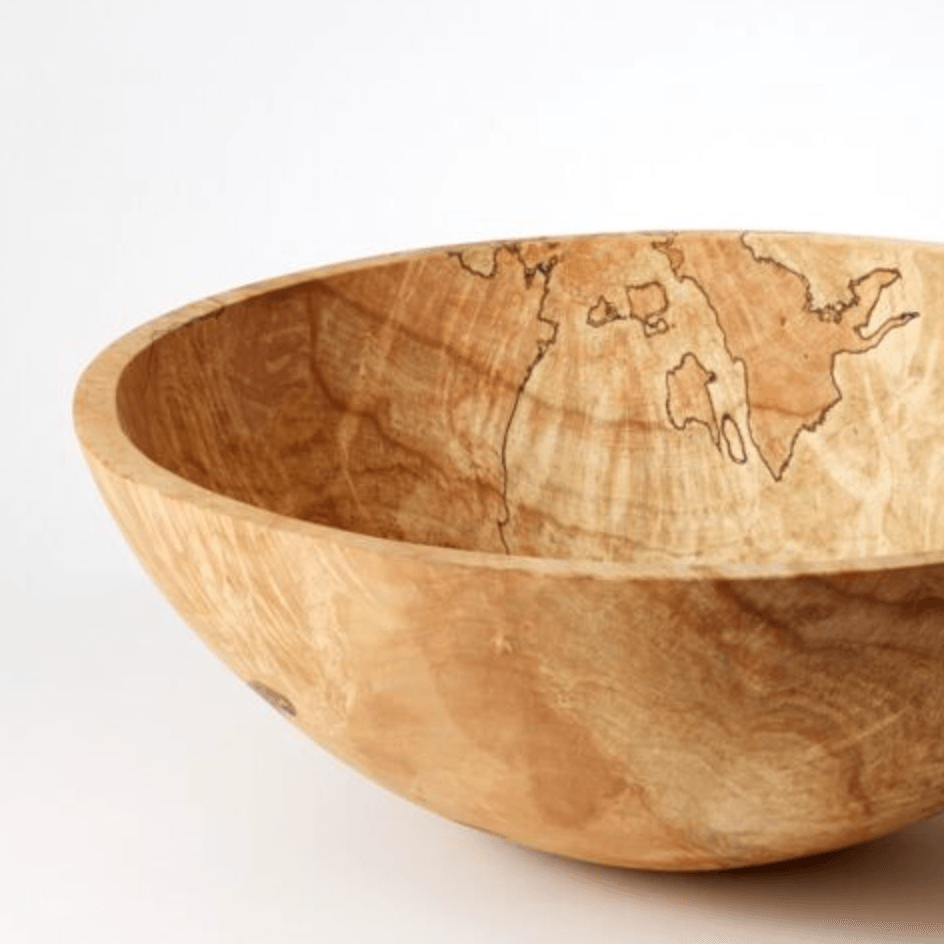 Spalted Maple Wood Bowl (21")