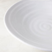 Spiral Ceramic Flared Serving Bowl