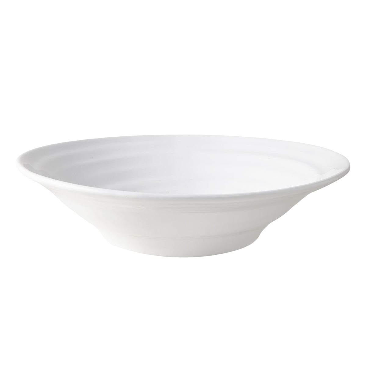 Spiral Ceramic Flared Serving Bowl