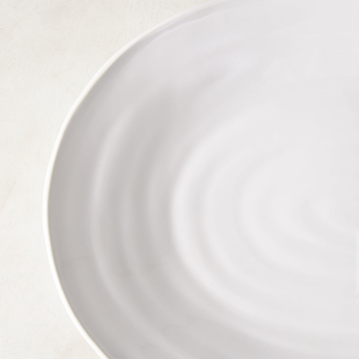 Spiral Ceramic Oval Serving Platter