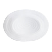 Spiral Ceramic Oval Serving Platter