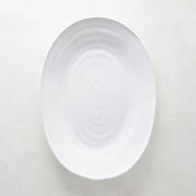 Spiral Ceramic Oval Serving Platter