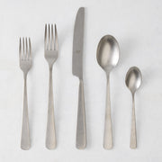 Stoccolma Pewter Stainless Steel 5-Piece Flatware Set
