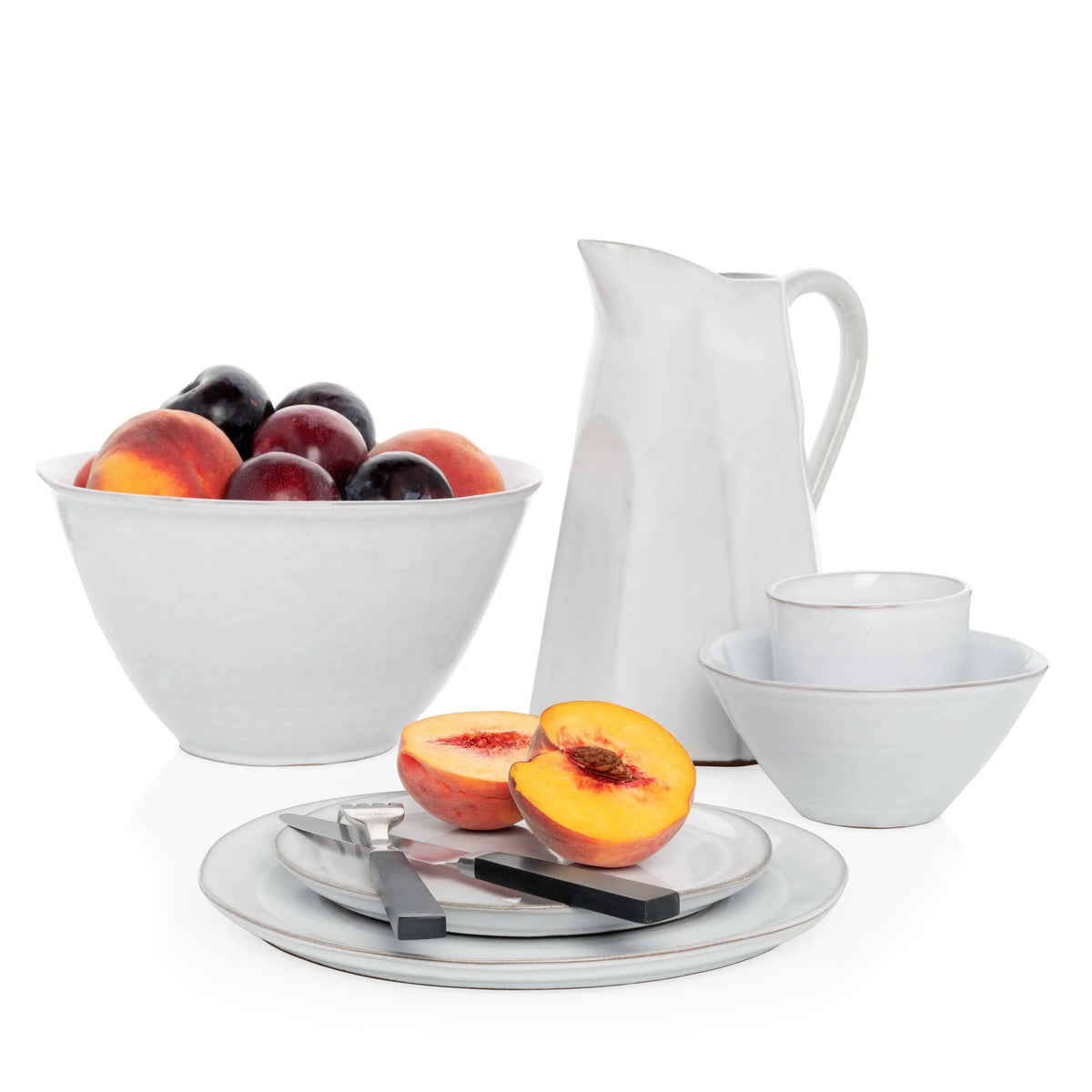 Stone Gray Stoneware Serving Bowl