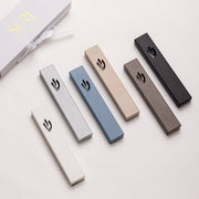 Cream White Stainless Steel Mezuzah Case | Sweetheart