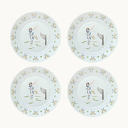 Tennis lady dinner plate (set of 4)
