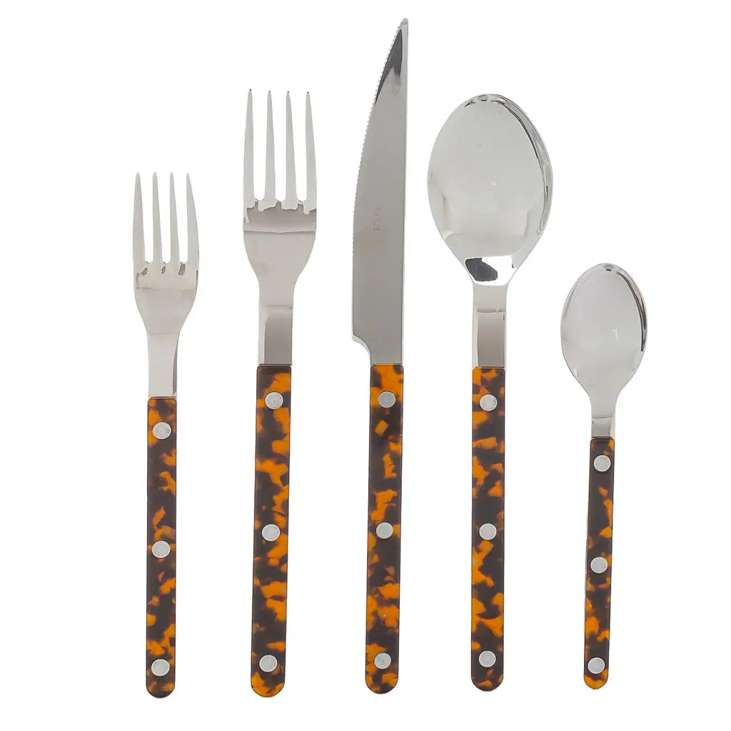 Tortoise Bistro 5-Piece Flatware Set