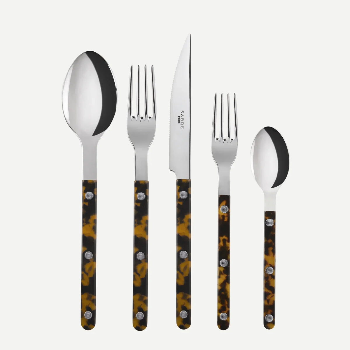 Tortoise Bistro 5-Piece Flatware Set