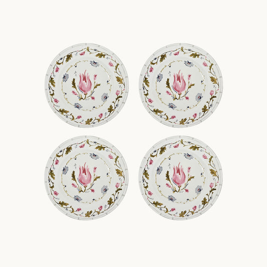 English garden dessert plate (set of 4)