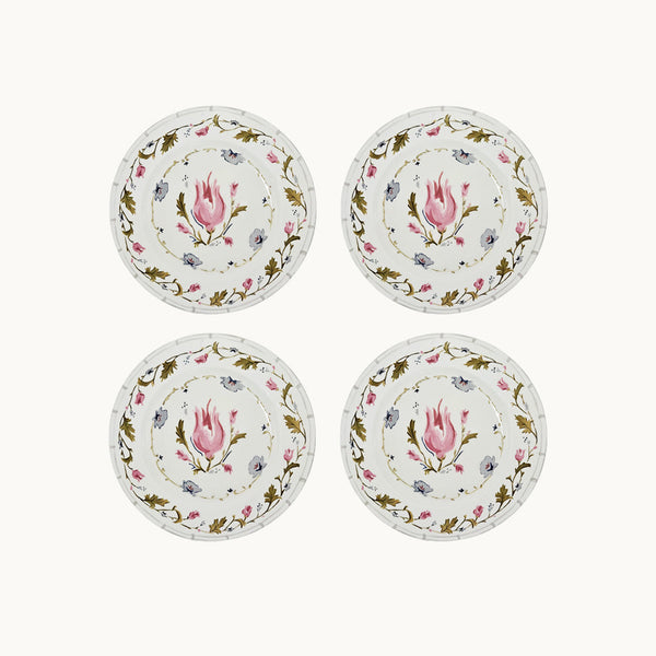 English garden dessert plate (set of 4)