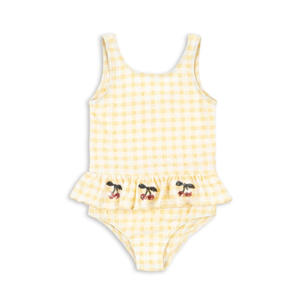 Etta Swimsuit in Banana Almond Check