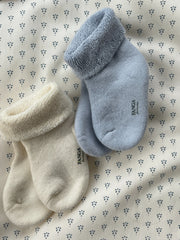 Vicino Terry Socks in Gray Dawn - 2 Pack
