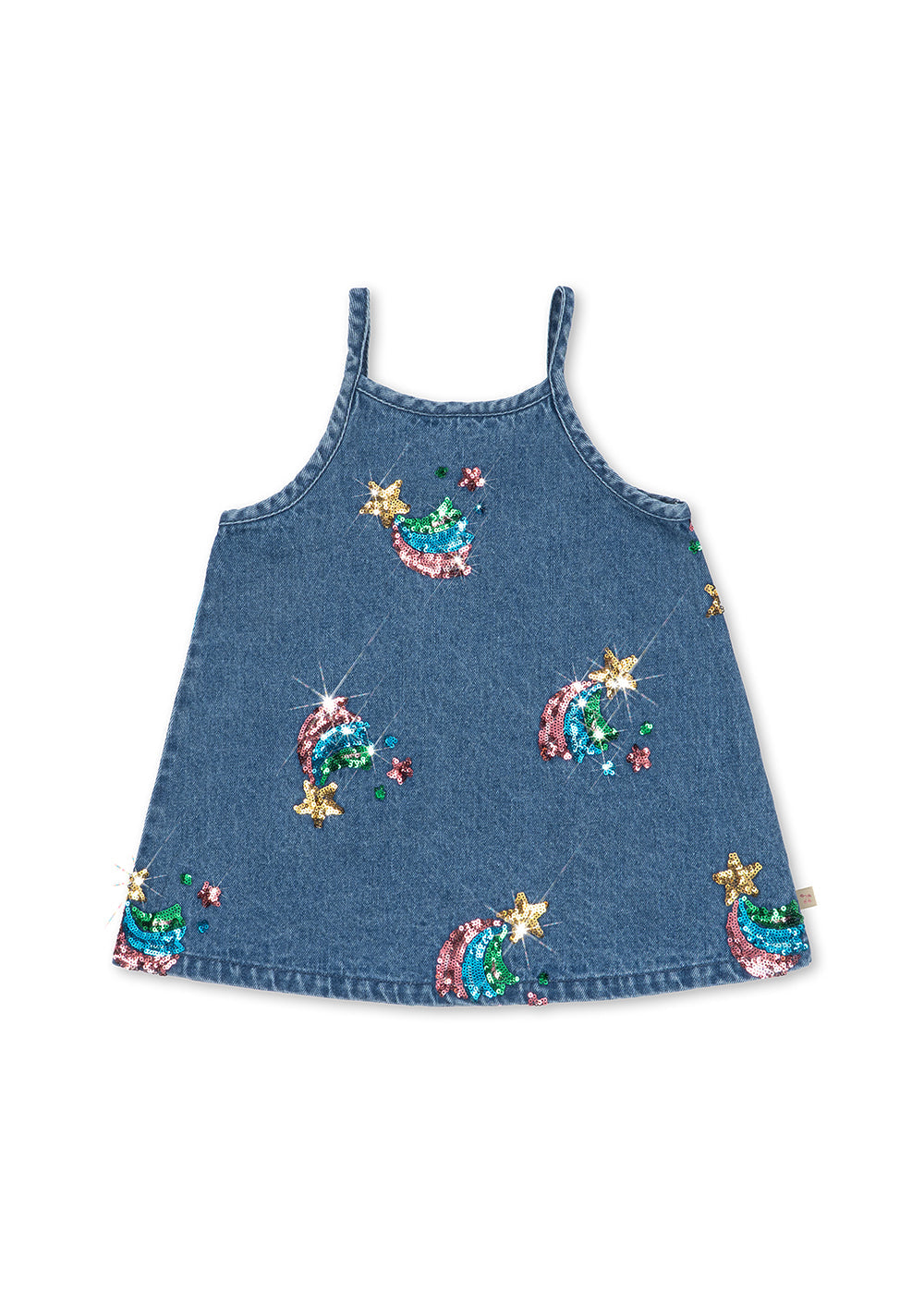 Magot Sequin Denim Dress