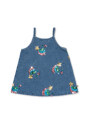 Magot Sequin Denim Dress