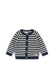 Billi Knit Cardigan in Blue Stripe